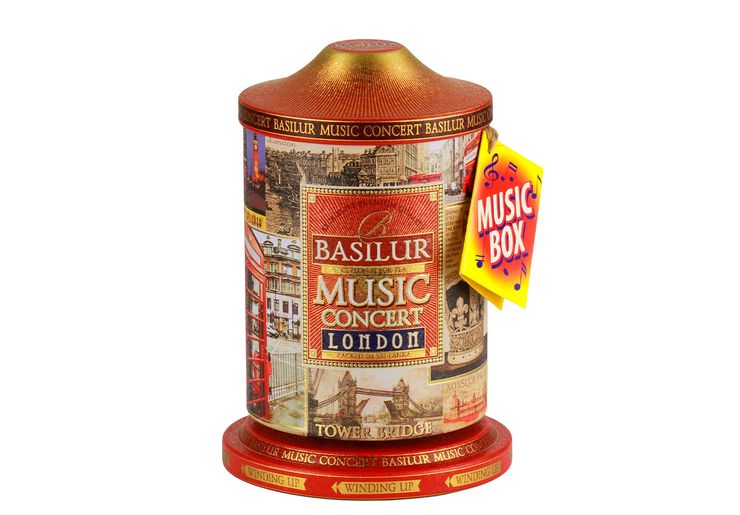 Chá Preto Basilur Caixa Musical London 100g